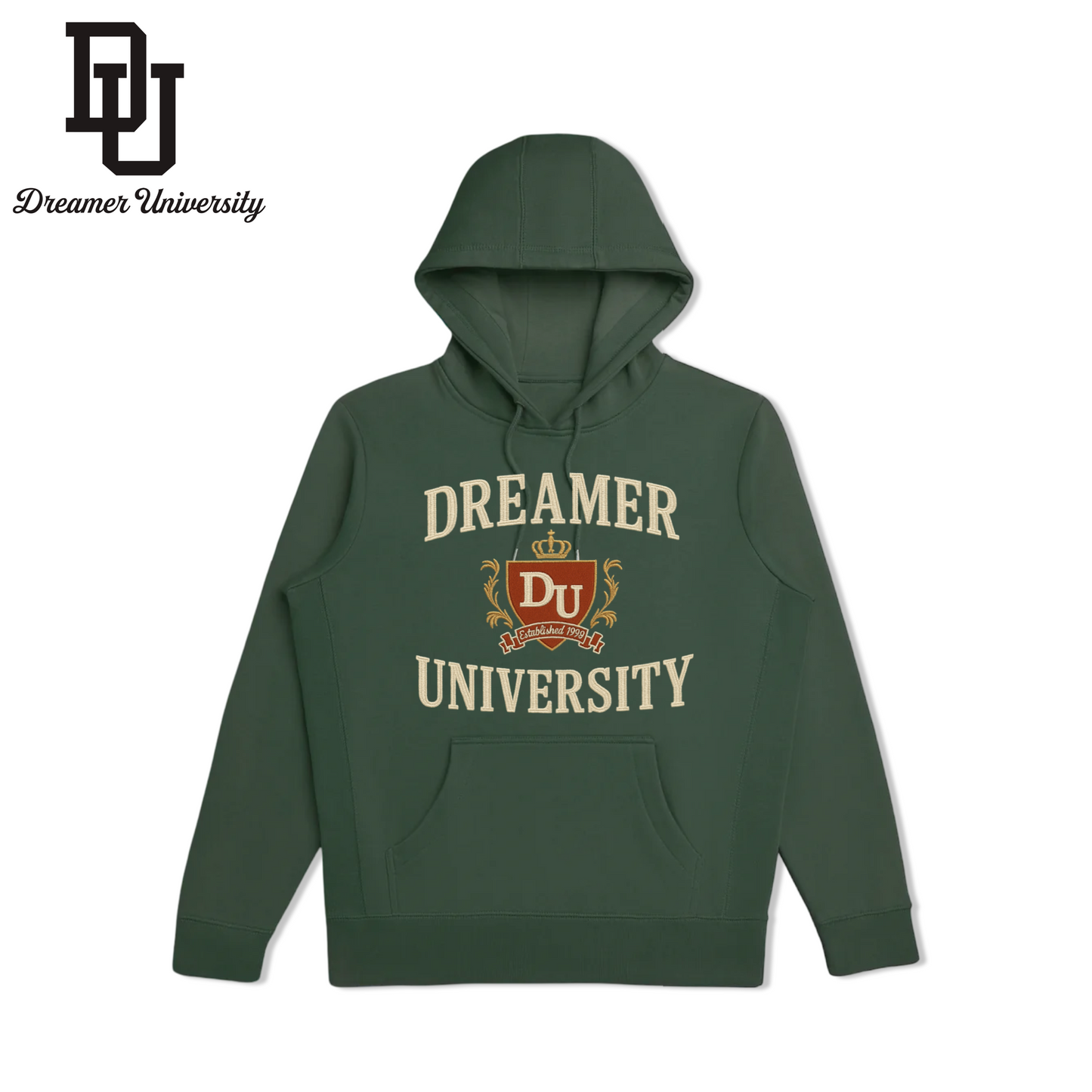 University Uniform Fully Embroidered Hoody ( Ivy Green )